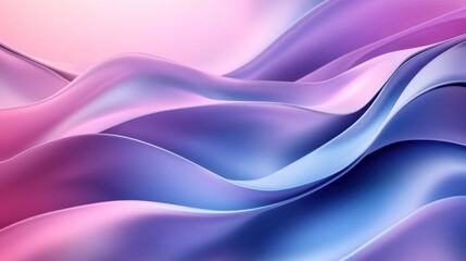 Abstract Purple and Blue Wavy Background