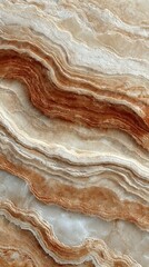 Striking natural stone patterns in earthy tones showing intricate layering and texture from a close-up view