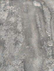 擁壁の砂利の表面の模様