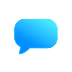 Naklejka premium Chat Bubble Icon PNG