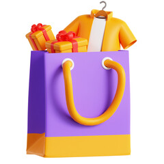  Shopping Bag with Items
