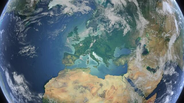 Zoom to Cities from Space France Paris