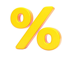 A luminous golden percentage mark signifies special offers and financial opportunities.