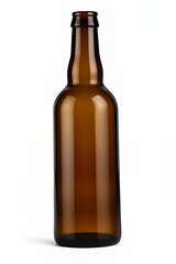 Amber 750ml Standard Longneck Beer Bottle on White Background