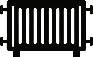 Monochrome Home Heating Radiator Graphic