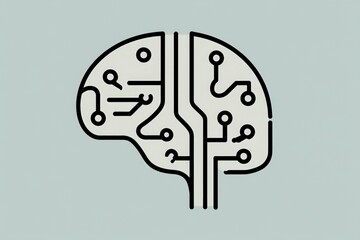 Innovative artificial intelligence brain circuit design showcasing cutting-edge neural network technology for advanced machine learning algorithms and digital transformation solutions.