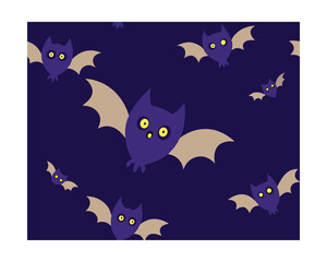 Purple bats pattern