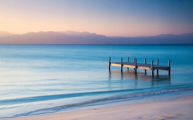 Obraz premium pier at sunset