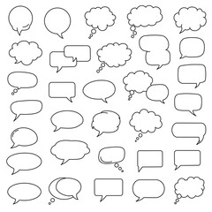 Obraz premium set of speech bubbles