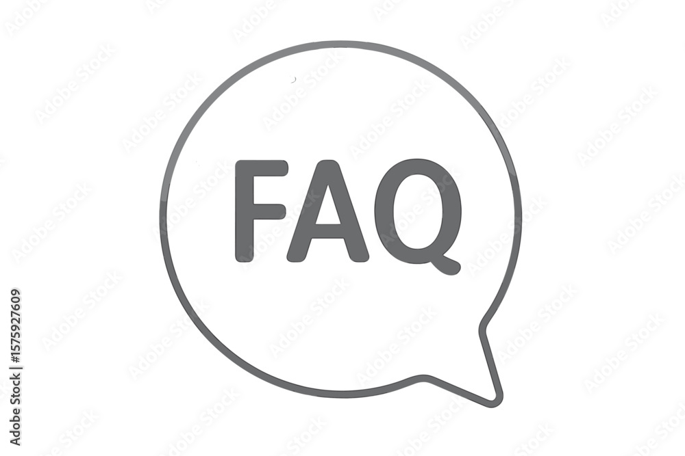 Poster faq speech bubble icon for web design. frequently asked questions concept. customer service, support