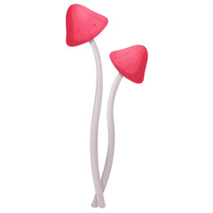 Red Fantasy Mushrooms Halloween