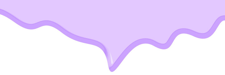 3D Purple Cream Drop Frame