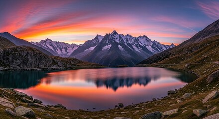 in the afternoon the mountain view looks beautiful