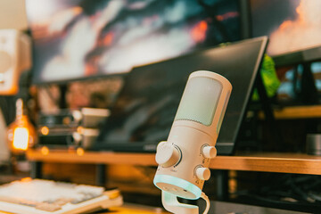 Cinematic minimalist workspace with natural light and wood textures