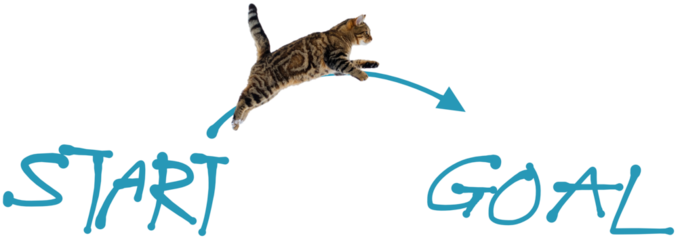  目標達成までのイラスト