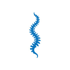 Spine logo vector illustration template design