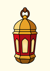 Lantern Lamp Illustration Design