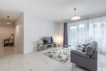 Modern Living Room with Minimalist Design and Contemporary Furniture Decor