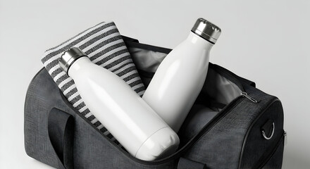 Stay hydrated on the go stylish reusable water bottles gym bag essentials healthy lifestyle fitness motivation workout essentials