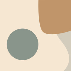 Abstract Background Illustration With One Circle