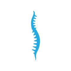 Spine logo vector illustration template design