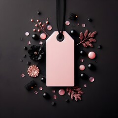 Black pink price tag wallpaper