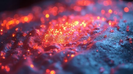 Microscopic Lava Art Scene