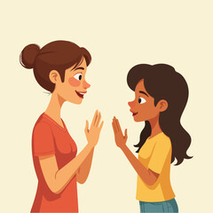 Deaf culture and sign language vector set with clean hand gestures, infographics, abstract patterns, isometric meetings, and typographic hand letterforms in solid colors.