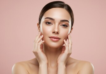 Portrait of a young woman with perfect skin