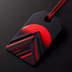 Black red price tag wallpaper