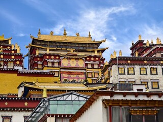 Songzanlin Monastery in Shangri-La County, also called Ganden Sumtseling Monastery or Guihua Monastery, is the largest Tibetan Buddhist temple complex in Yunnan Province, China