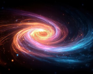 Cosmic Swirl Energy Beams in Space