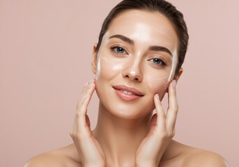 Portrait of a young woman with perfect skin