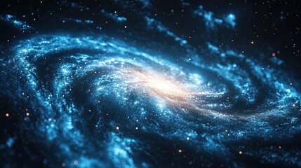 Close-Up Space Background Resembling a Tornado