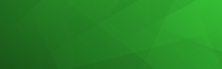 Abstract green background with overlay geometric shapes. Clean and modern design for nature, eco or tech theme. Brochure or banner template. Vector Illustration.
