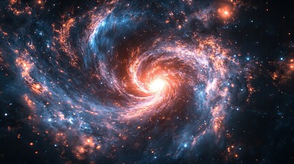 Close-Up Space Background Resembling a Tornado