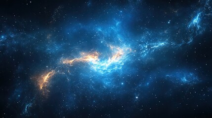 Close-Up Space Background Resembling a Tornado