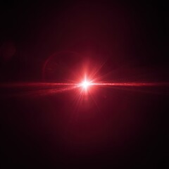 Red light flare abstract background