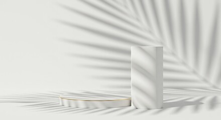 shadow overlay effects of realistic abstract natural tree leaves shadow on wall background, Summer sunlight and shadow overlay effect, shadow for photo interior backdrop studio mockup