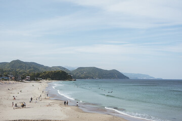 静岡県の伊豆にある白浜海水浴場