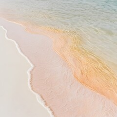 Serene Beach Scene, Soft Sand and Clear Water