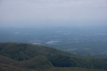 栃木県の那須にある山の展望台