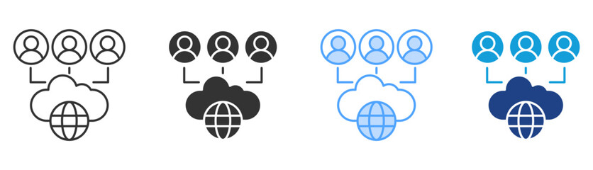 Connectivity Icon Set Multiple Style Collection