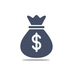 Financial Growth, Money Bag Icon, Digital Graphics, Modern Design, Vector Art, Creative Concept