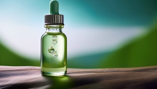 mandelic acid serum serum of clarity isolated background copyspace seemingly barren bottle with solitary drop of liquid symbolizes pursuit of clarity in lifes journey
