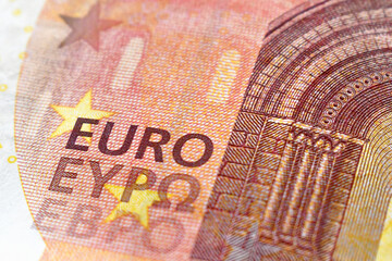 Euro banknote background. Business and finance concpept.
