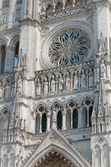 Amiens Cathedral detail (Cathedral Basilica of Our Lady of Amiens), France