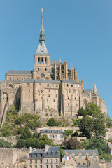 Mont-Saint-Michel, Normandy, France, close up view