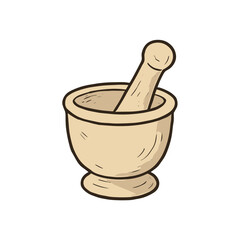 Mortar and Pestle ilustration