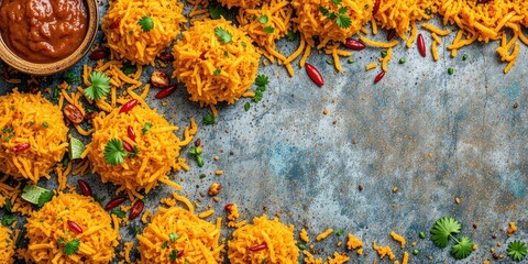Traditional Faradi Chevda:  A Colorful, Crispy Treat.